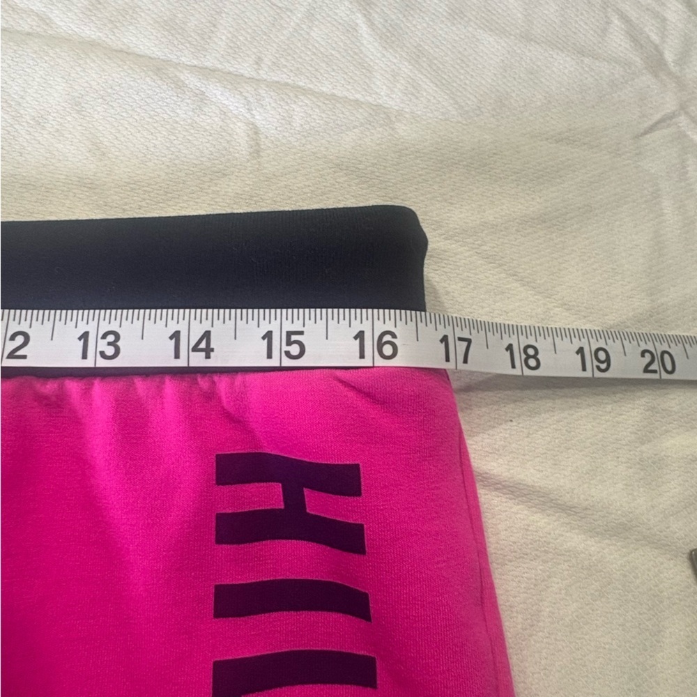 Tommy Hilfiger Women’s Pink Logo Lounge Shorts Drawstring Athleisure - Picture 6 of 8